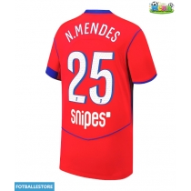 Paris Saint-Germain Nuno Mendes #25 Tredjedrakt 2025-26 Kortermet